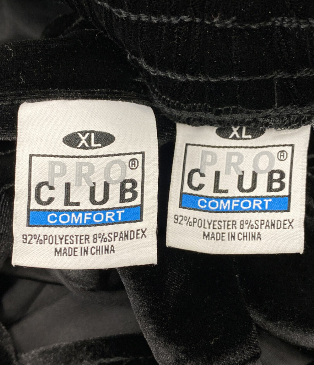 PRO CLUB プロクラブ ベロアセットアップ ブラック メンズ SIZE XL