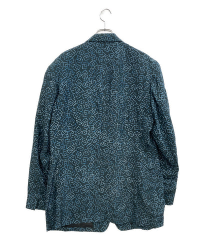 YOHJI YAMAMOTO POUR HOMME テーラードジャケット 袴期 総柄ドットシルクジャケット archive 12SS HB-J28-413 メンズ SIZE 3 ヨウジヤマモトプールオム