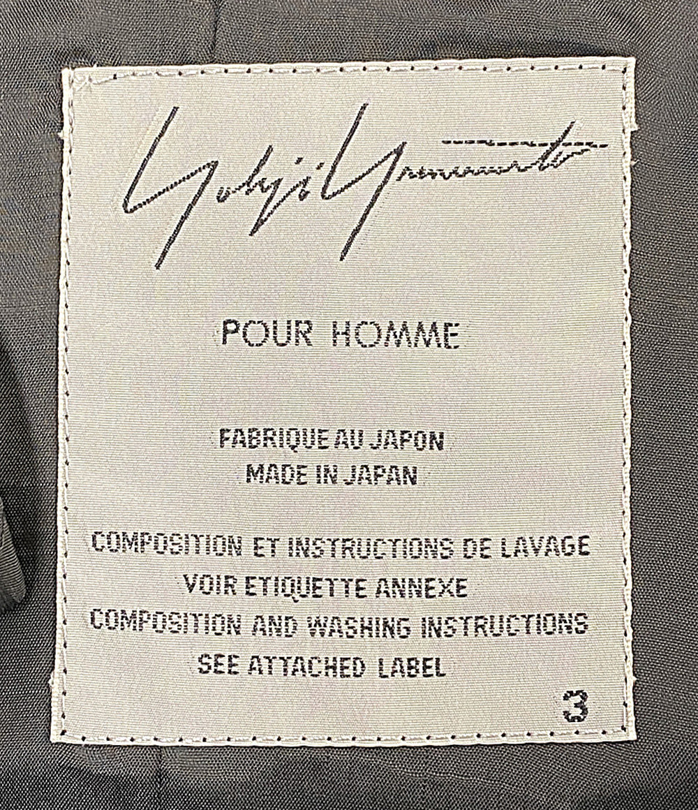 YOHJI YAMAMOTO POUR HOMME テーラードジャケット 袴期 総柄ドットシルクジャケット archive 12SS HB-J28-413 メンズ SIZE 3 ヨウジヤマモトプールオム