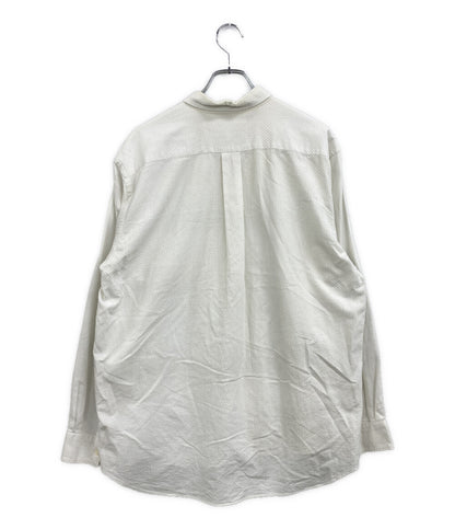 COMME des GARCONS SHIRT 長袖シャツ ラメ糸 ホワイト archive 90s メンズ SIZE M コムデギャルソンシャツ