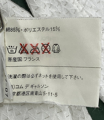 COMME des GARCONS SHIRT 長袖シャツ ラメ糸 ホワイト archive 90s メンズ SIZE M コムデギャルソンシャツ
