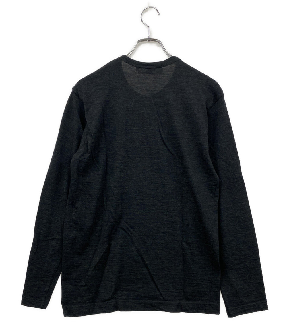 COMME des GARCONS SHIRT アーカイブ 縦糸デザインニット ダークグレー 90s メンズ SIZE M コムデギャルソンシャツ