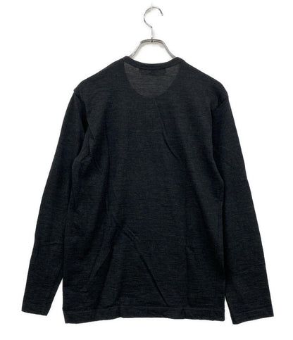 COMME des GARCONS SHIRT アーカイブ 縦糸デザインニット ダークグレー 90s メンズ SIZE M コムデギャルソンシャツ