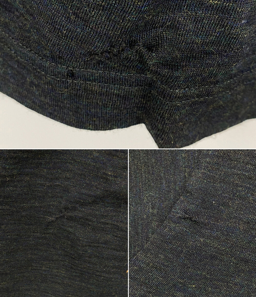 COMME des GARCONS SHIRT アーカイブ 縦糸デザインニット ダークグレー 90s メンズ SIZE M コムデギャルソンシャツ