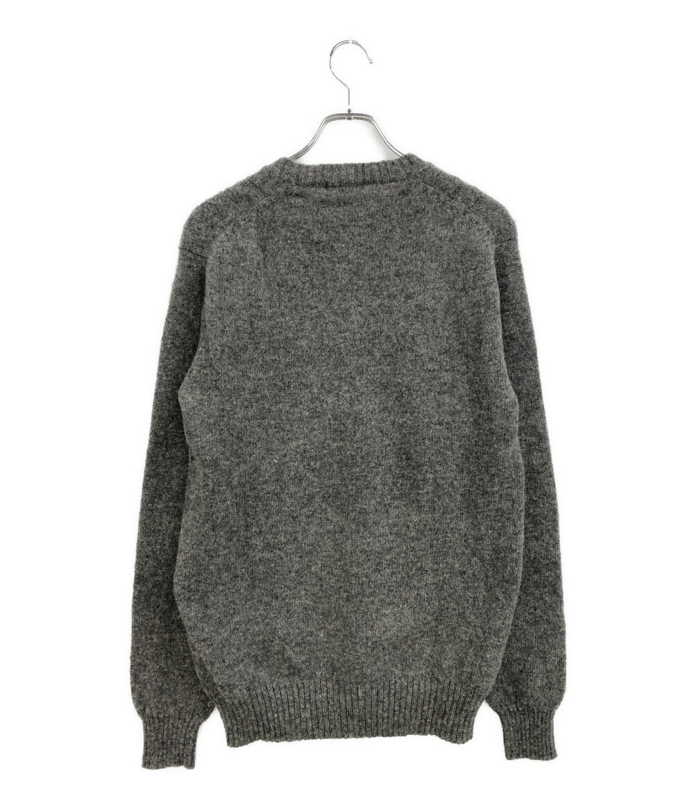 COMME des GARCONS HOMME ニット デカオム グレー archive 80s HN-090080 メンズ SIZE M コムデギャルソンオム