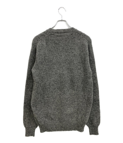COMME des GARCONS HOMME ニット デカオム グレー archive 80s HN-090080 メンズ SIZE M コムデギャルソンオム