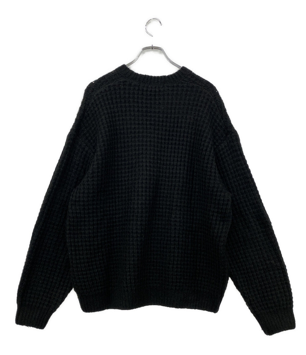 Supreme 長袖ワッフルニット Small Box Waffle Sweater ブラック メンズ SIZE XL シュプリーム