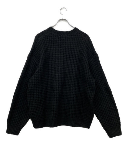 Supreme 長袖ワッフルニット Small Box Waffle Sweater ブラック メンズ SIZE XL シュプリーム