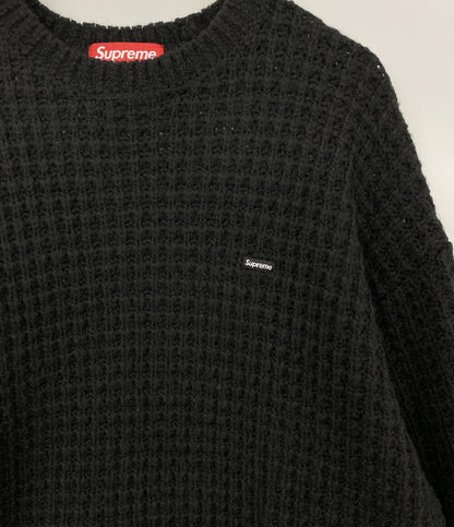 Supreme 長袖ワッフルニット Small Box Waffle Sweater ブラック メンズ SIZE XL シュプリーム