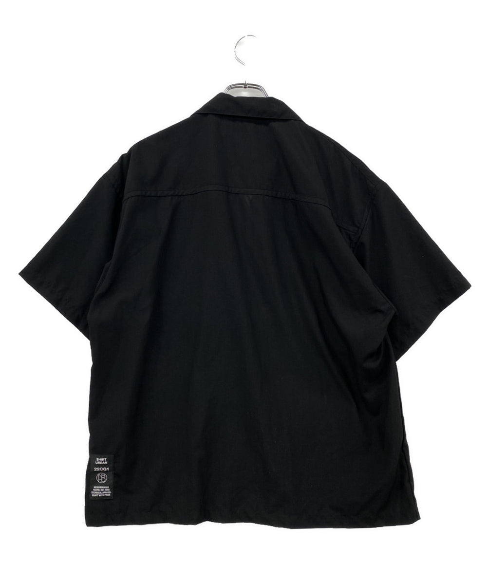 NEIGHBORHOOD 半袖シャツ PIPING E-SHIRT オープンカラー ブラック メンズ SIZE M ネイバーフッド