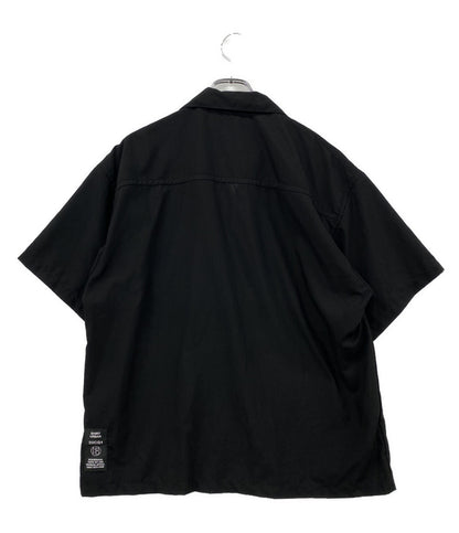 NEIGHBORHOOD 半袖シャツ PIPING E-SHIRT オープンカラー ブラック メンズ SIZE M ネイバーフッド