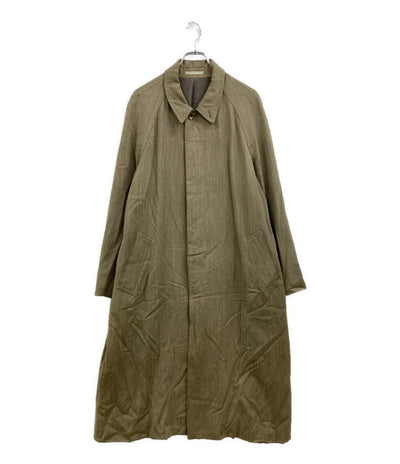 LQ Y's for men design エルキュー ウールステンカラーコート ベージュ 80s LJ-C07-122 メンズ SIZE L ワイズフォーメン