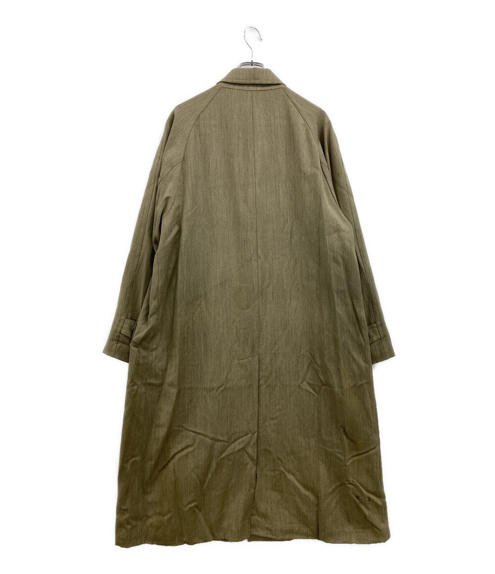 LQ Y's for men design エルキュー ウールステンカラーコート ベージュ 80s LJ-C07-122 メンズ SIZE L ワイズフォーメン