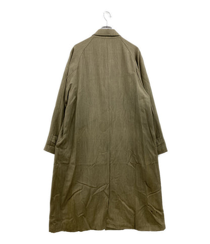 LQ Y's for men design エルキュー ウールステンカラーコート ベージュ 80s LJ-C07-122 メンズ SIZE L ワイズフォーメン