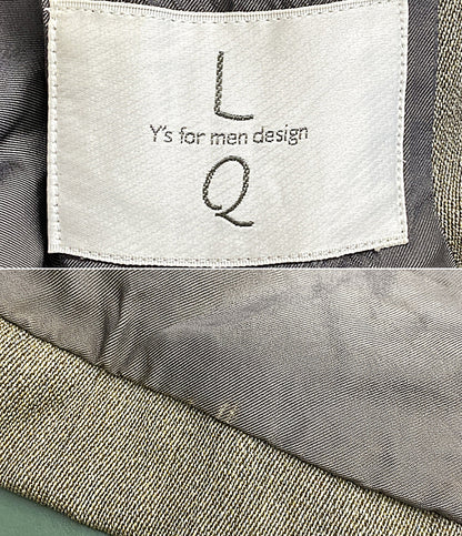 LQ Y's for men design エルキュー ウールステンカラーコート ベージュ 80s LJ-C07-122 メンズ SIZE L ワイズフォーメン