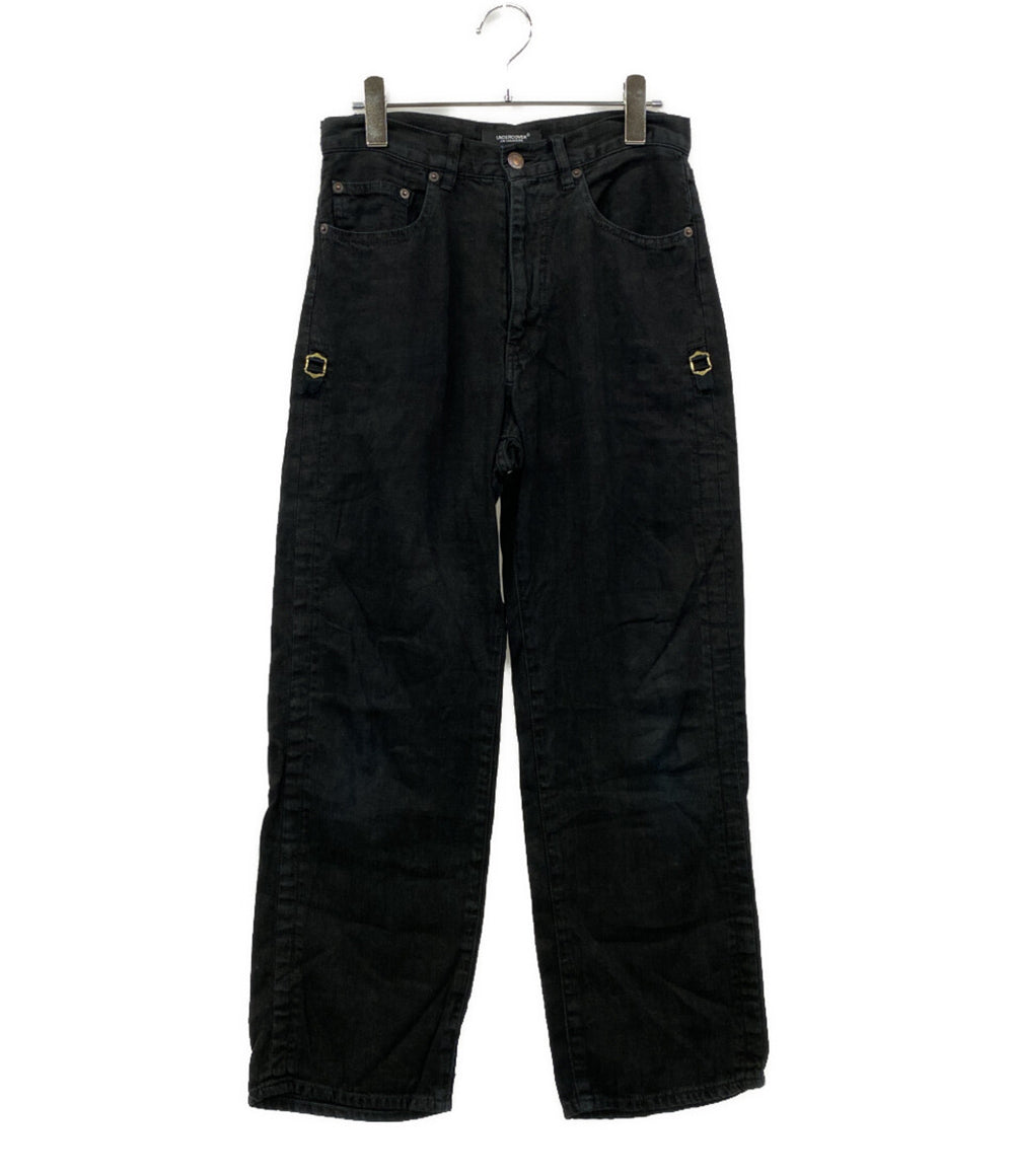 UNDERCOVER パンツ リネンアジャスターデニム ブラック 25ss メンズ SIZE 1 アンダーカバー