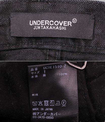 UNDERCOVER パンツ リネンアジャスターデニム ブラック 25ss メンズ SIZE 1 アンダーカバー