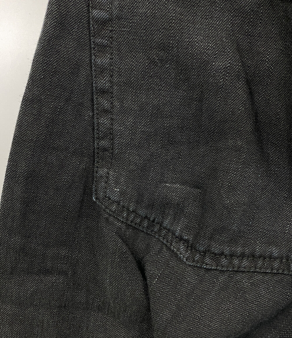 UNDERCOVER パンツ リネンアジャスターデニム ブラック 25ss メンズ SIZE 1 アンダーカバー