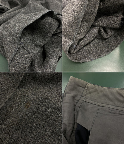 COMME des GARCONS HOMME ウールメルトンパンツ グレー 80s HP-08033M メンズ SIZE M コムデギャルソンオム