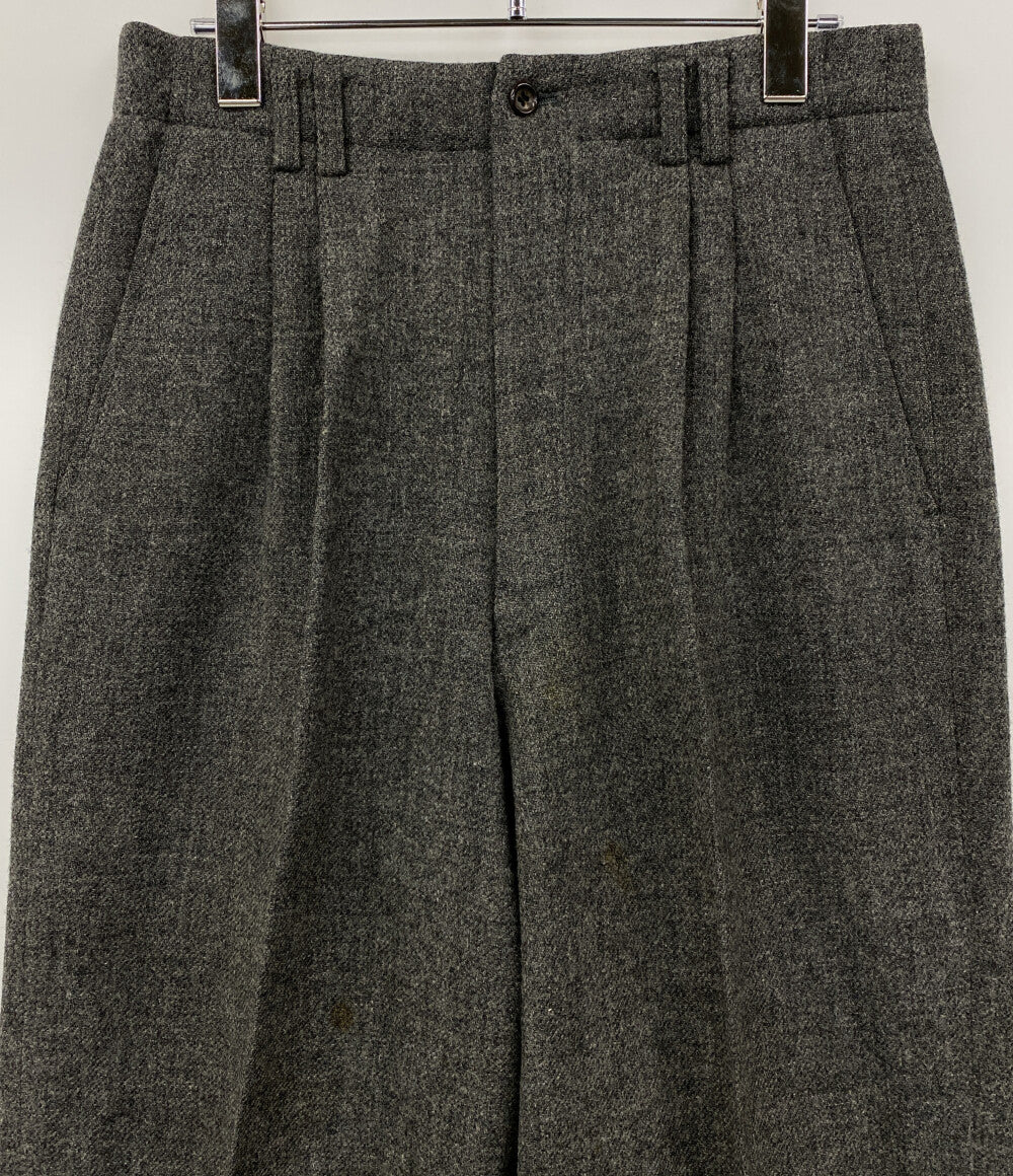 COMME des GARCONS HOMME ウールメルトンパンツ グレー 80s HP-08033M メンズ SIZE M コムデギャルソンオム