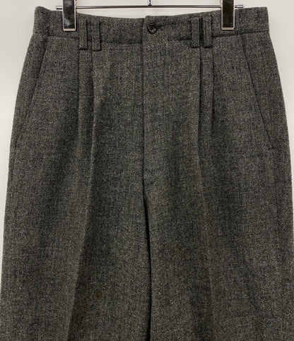 COMME des GARCONS HOMME ウールメルトンパンツ グレー 80s HP-08033M メンズ SIZE M コムデギャルソンオム