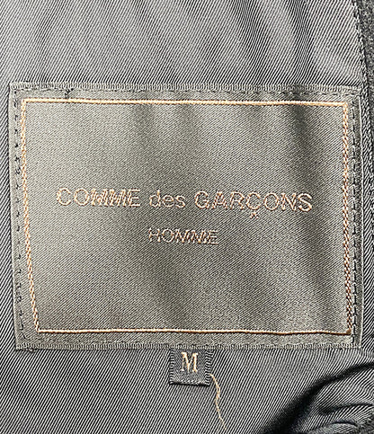訳あり COMME des GARCONS HOMME ウールメルトンチェスターコート ブラック 98AW HC-07010M メンズ SIZE M コムデギャルソンオム