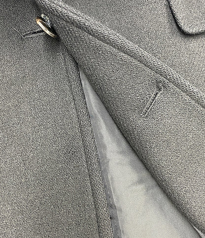 訳あり COMME des GARCONS HOMME ウールメルトンチェスターコート ブラック 98AW HC-07010M メンズ SIZE M コムデギャルソンオム