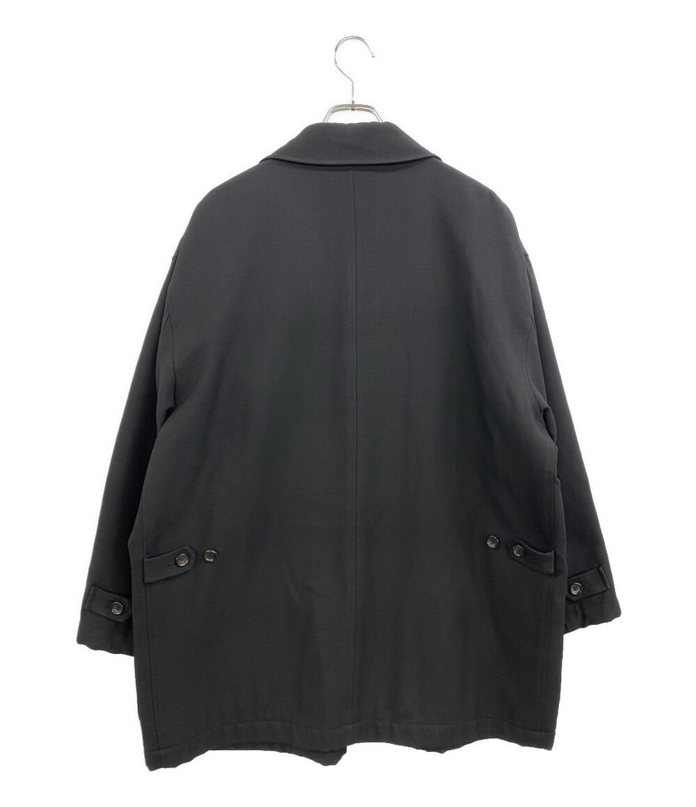 COMME des GARCONS HOMME ウールギャバデザインポケットハーフコート ブラック 96AW HJ-080820 メンズ SIZE M コムデギャルソンオム