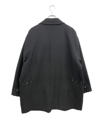 COMME des GARCONS HOMME ウールギャバデザインポケットハーフコート ブラック 96AW HJ-080820 メンズ SIZE M コムデギャルソンオム