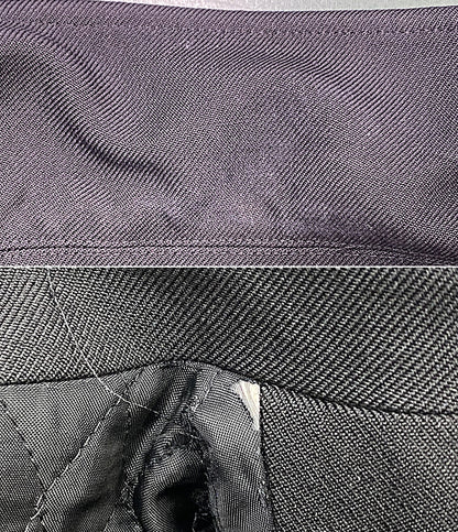COMME des GARCONS HOMME ウールギャバデザインポケットハーフコート ブラック 96AW HJ-080820 メンズ SIZE M コムデギャルソンオム