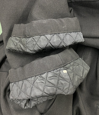 COMME des GARCONS HOMME ウールギャバデザインポケットハーフコート ブラック 96AW HJ-080820 メンズ SIZE M コムデギャルソンオム