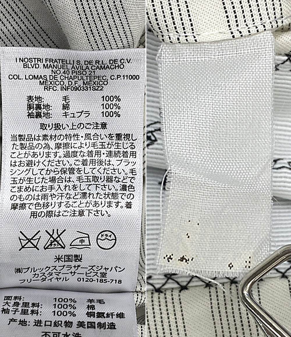 Brooks Brothers テーラードジャケット BLACK FLEECE 金ボタン ブラック メンズ SIZE BB2 ブルックスブラザーズ