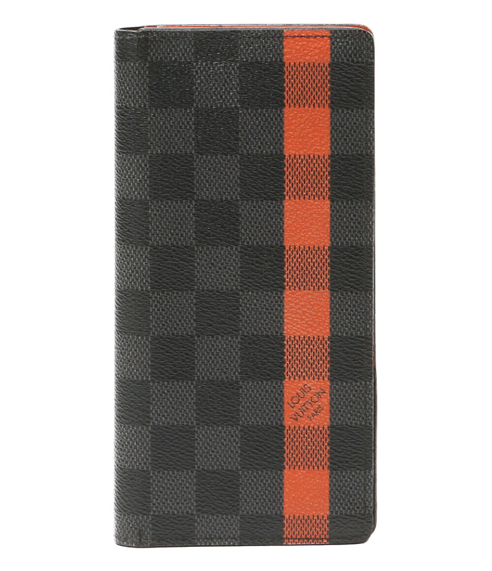 LOUIS VUITTON 長財布 ダミエグラフィット ポルトフォイユ・ブラザ メンズ ルイ・ヴィトン