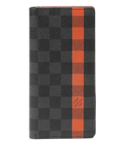 LOUIS VUITTON 長財布 ダミエグラフィット ポルトフォイユ・ブラザ メンズ ルイ・ヴィトン
