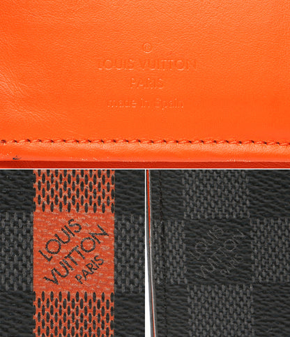 LOUIS VUITTON 長財布 ダミエグラフィット ポルトフォイユ・ブラザ メンズ ルイ・ヴィトン