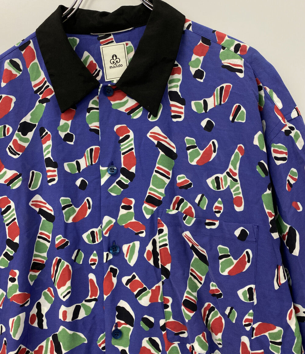 mando 半袖シャツ PATTERN S S SHIRTS メンズ SIZE 2 マンド
