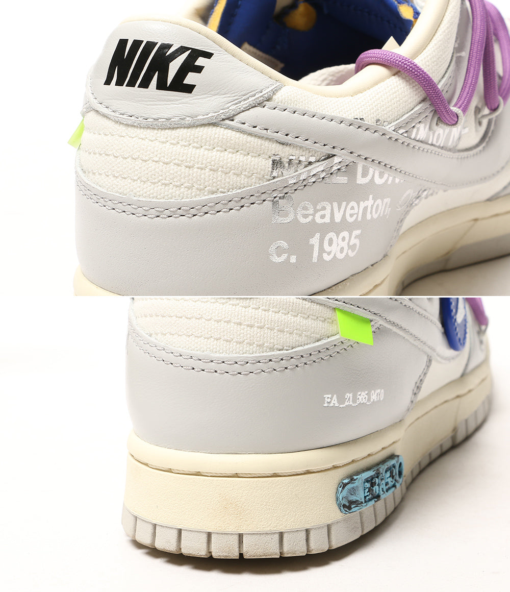 NIKE×OFF-WHITE オフホワイト スニーカー DUNK LOW 1 OF 50 LOT 48 DM1602-107 メンズ SIZE 27cm ナイキ