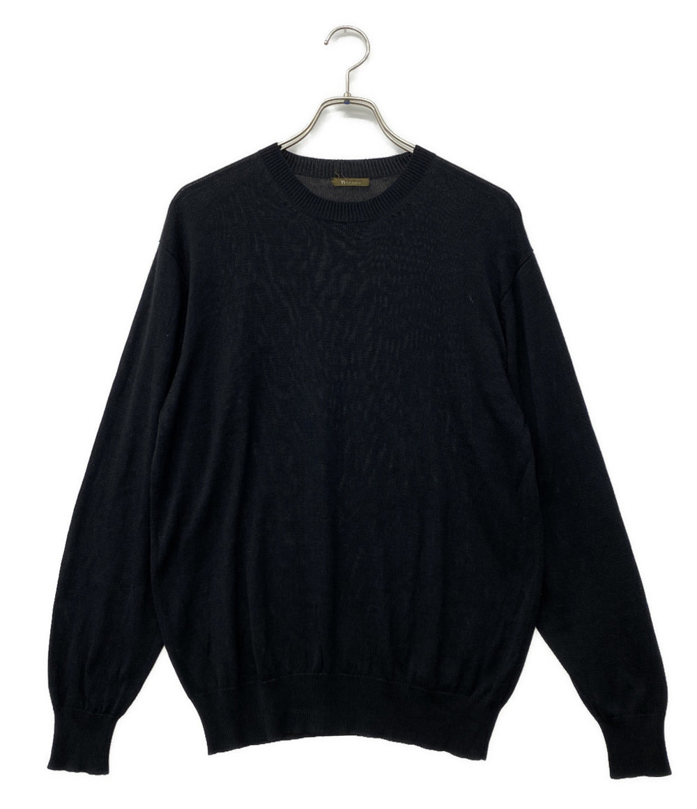 Y’s for men アーカイブ シルクニット ブラック クルーネック 90-00s MZ-K05-400 メンズ SIZE - ワイズフォーメン