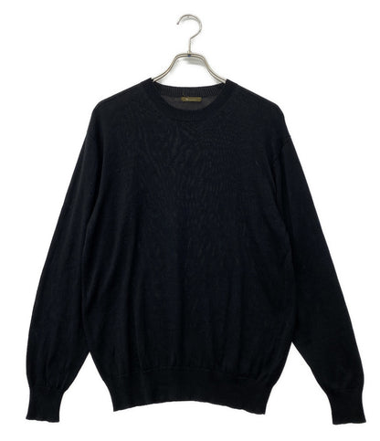 Y’s for men アーカイブ シルクニット ブラック クルーネック 90-00s MZ-K05-400 メンズ SIZE - ワイズフォーメン