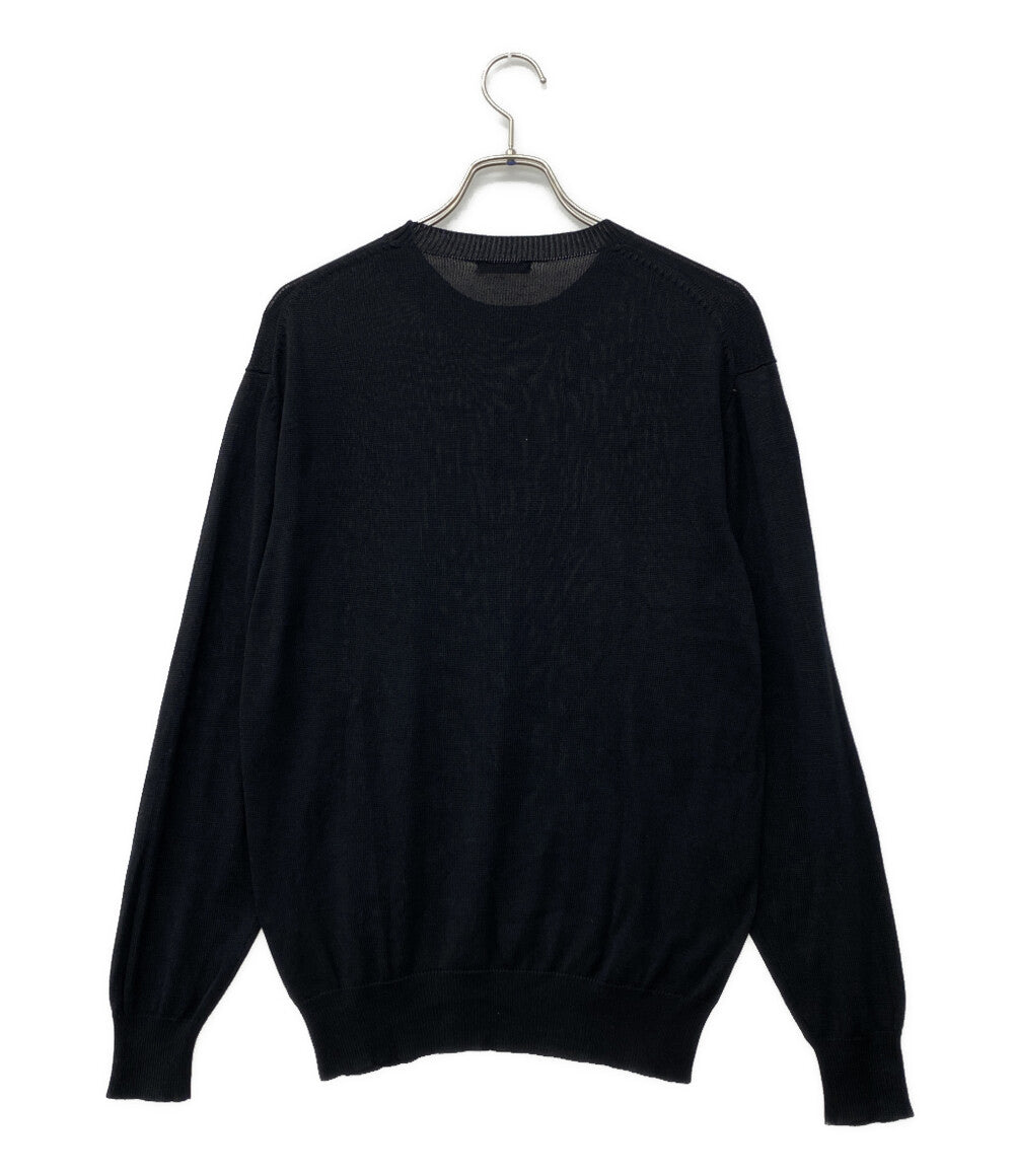 Y’s for men アーカイブ シルクニット ブラック クルーネック 90-00s MZ-K05-400 メンズ SIZE - ワイズフォーメン