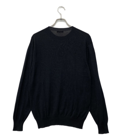 Y’s for men アーカイブ シルクニット ブラック クルーネック 90-00s MZ-K05-400 メンズ SIZE - ワイズフォーメン
