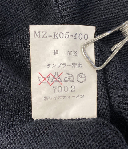 Y’s for men アーカイブ シルクニット ブラック クルーネック 90-00s MZ-K05-400 メンズ SIZE - ワイズフォーメン