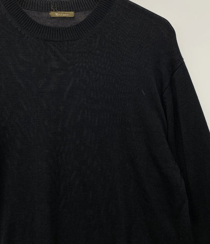 Y’s for men アーカイブ シルクニット ブラック クルーネック 90-00s MZ-K05-400 メンズ SIZE - ワイズフォーメン