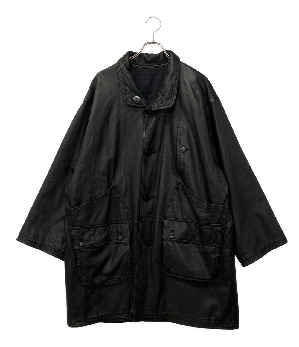 ISSEY MIYAKE イッセイミヤケ アーカイブ リバーシブルラムレザーコート 80s I.S. メンズ SIZE 9 イッセイミヤケ
