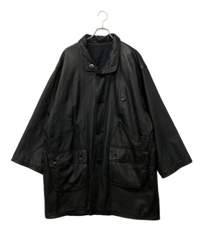 ISSEY MIYAKE イッセイミヤケ アーカイブ リバーシブルラムレザーコート 80s I.S. メンズ SIZE 9 イッセイミヤケ