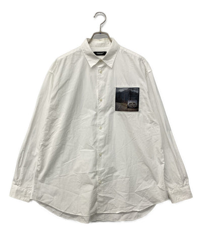 UNDERCOVER ロゴパッチシャツ 長袖シャツ ×TWIN PEAKS ホワイト 24AW UC2D4401-1 メンズ SIZE 2 アンダーカバー