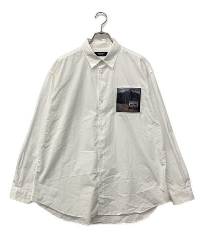 UNDERCOVER ロゴパッチシャツ 長袖シャツ ×TWIN PEAKS ホワイト 24AW UC2D4401-1 メンズ SIZE 2 アンダーカバー