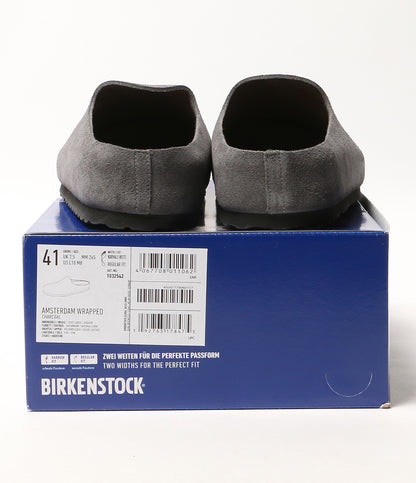 BIRKENSTOCK サンダル AMSTERDAM WRAPPED グレー メンズ SIZE 41 ビルケンシュトック