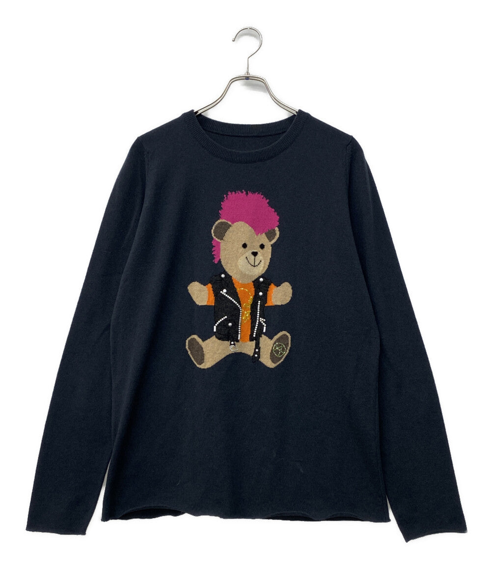 Lucien pellat-finet カシミヤロングスリーブニット パンクベア メンズ SIZE XL ルシアンペラフィネ