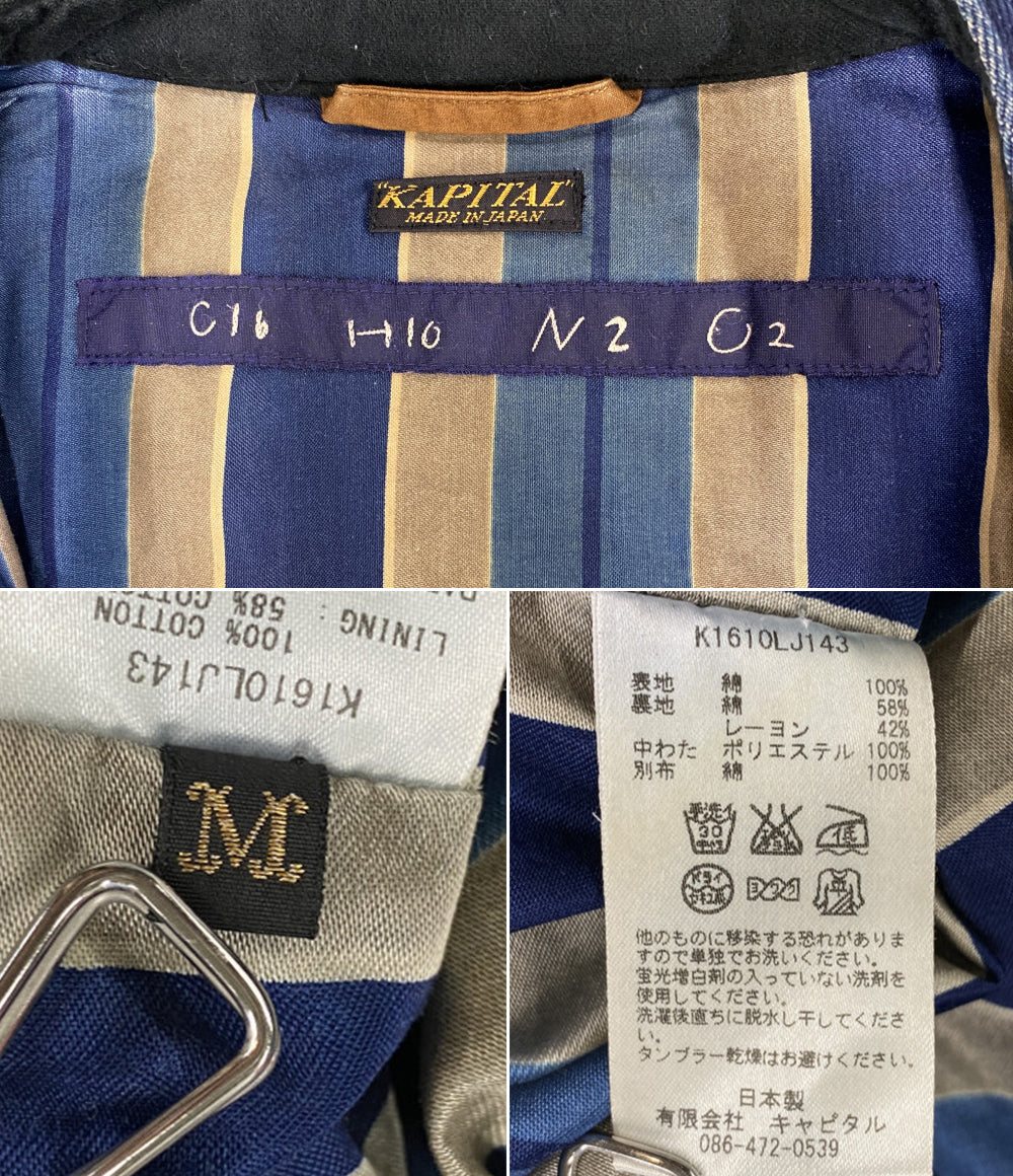 KAPITAL 中綿ブルゾン Indigo Quilting Blouson ブルー メンズ SIZE M キャピタル